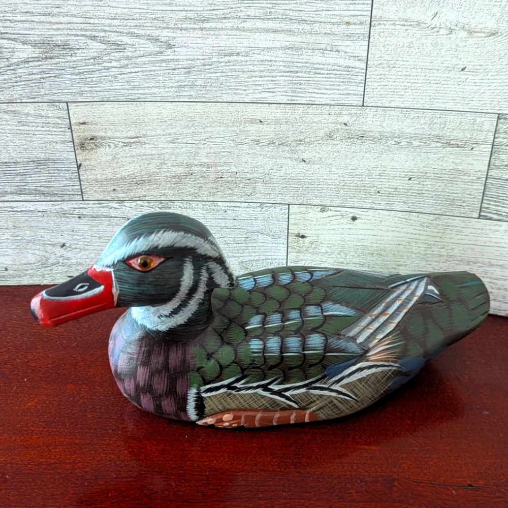 Land And Sea Collectibles Wood Duck Hand painted